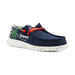 Xαμηλά Sneakers Hey Dude Wally Youth Doodle Patch Μπλε (130134742)